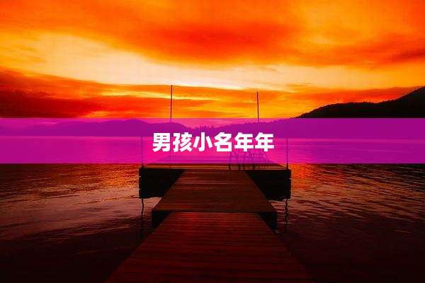 男孩小名年年