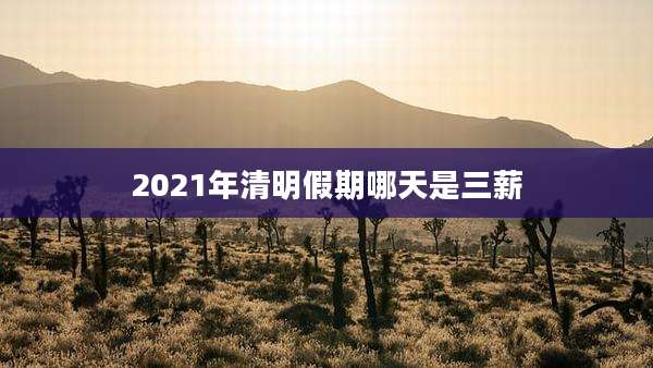 2021年清明假期哪天是三薪