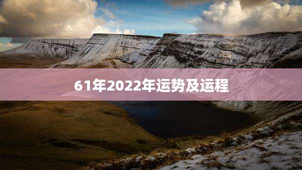 61年2022年运势及运程