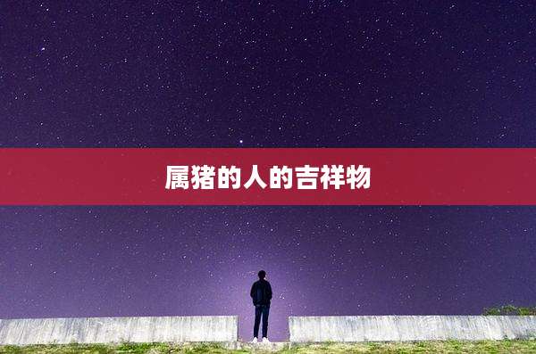 属猪的人的吉祥物
