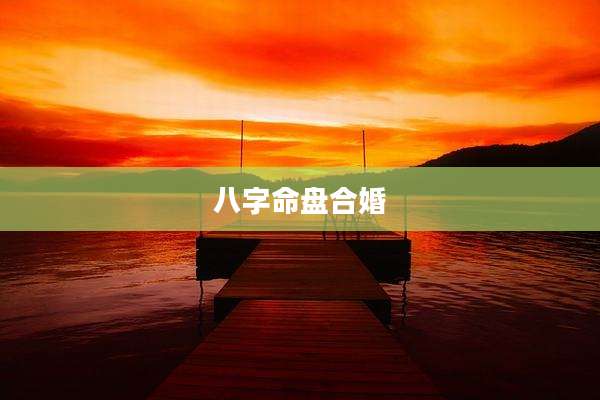 八字命盘合婚