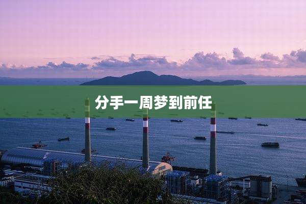 分手一周梦到前任