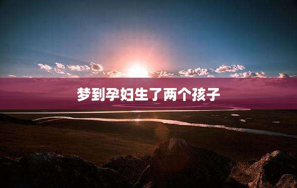 梦到孕妇生了两个孩子