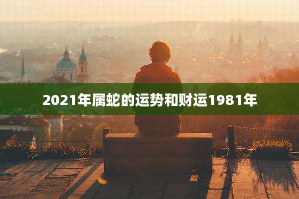 2021年属蛇的运势和财运1981年