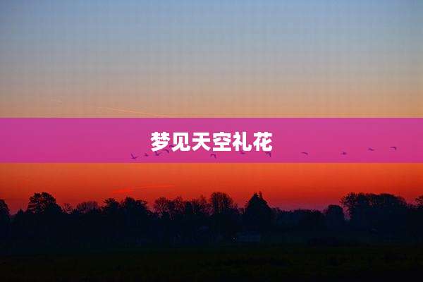 梦见天空礼花