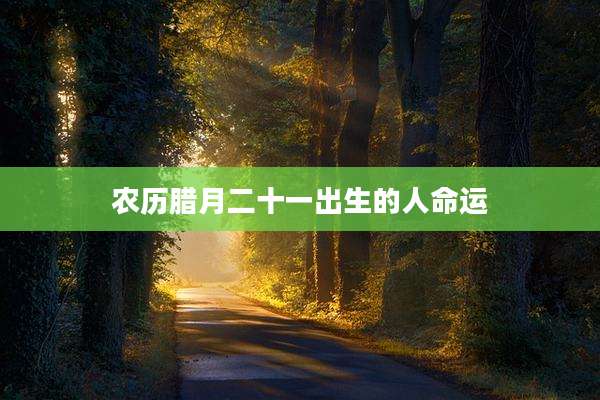农历腊月二十一出生的人命运
