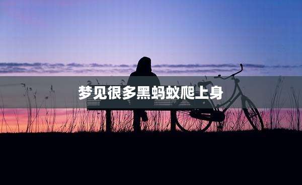 梦见很多黑蚂蚁爬上身