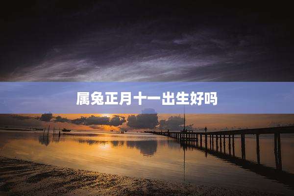 属兔正月十一出生好吗