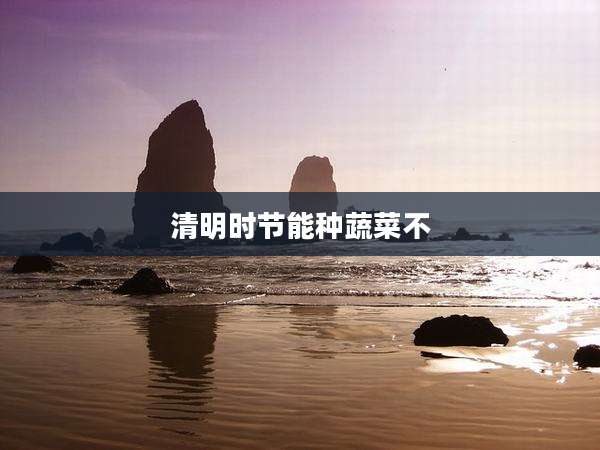 清明时节能种蔬菜不