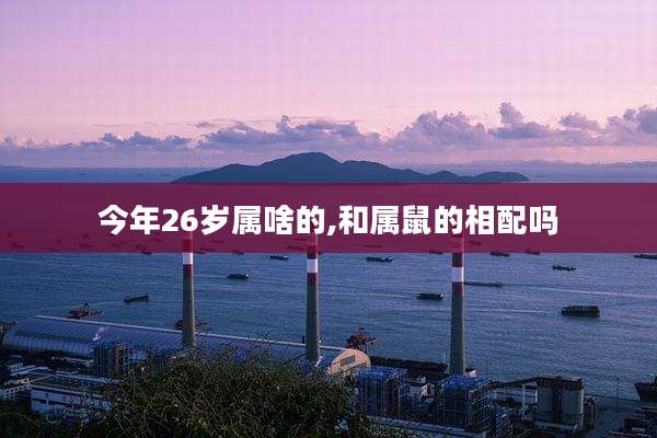 今年26岁属啥的,和属鼠的相配吗