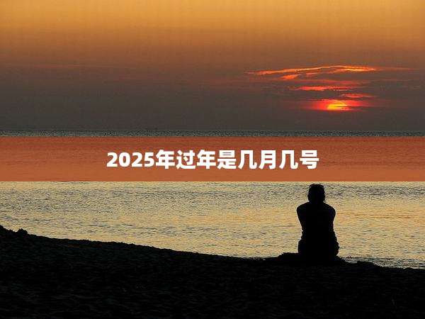 2025年过年是几月几号