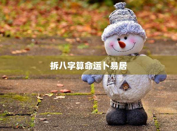 拆八字算命运卜易居