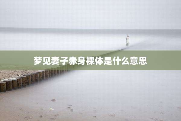 梦见妻子赤身裸体是什么意思