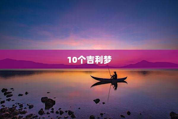 10个吉利梦