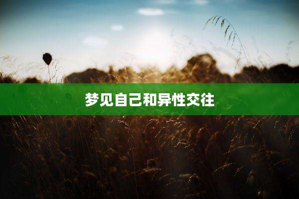 梦见自己和异***往