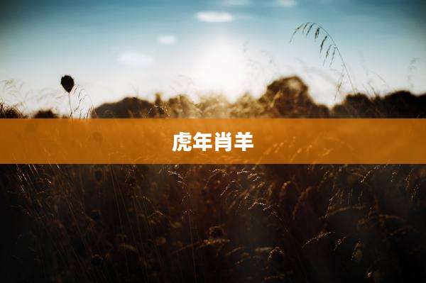 虎年肖羊