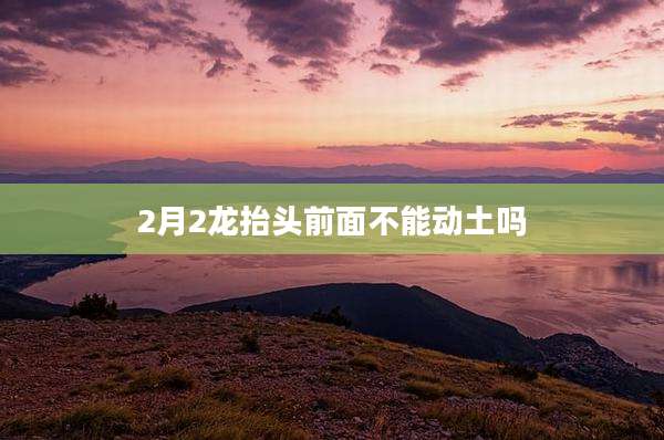 2月2龙抬头前面不能动土吗
