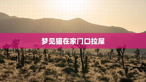 梦见猫在家门口拉屎