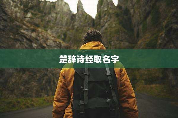 楚辞诗经取名字