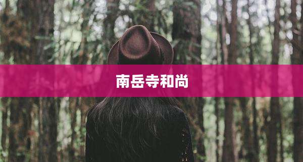 南岳寺和尚