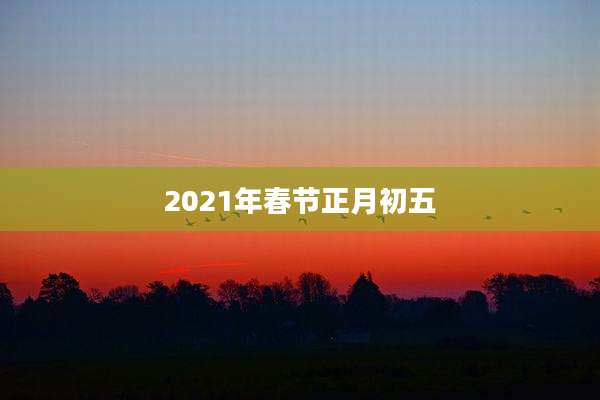 2021年春节正月初五