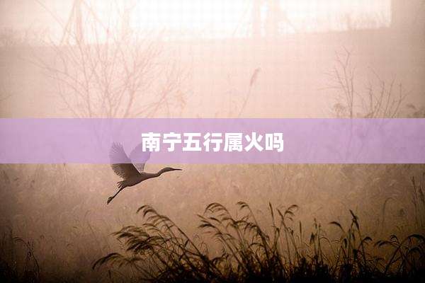 南宁五行属火吗