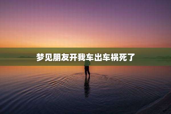 梦见朋友开我车出车祸死了