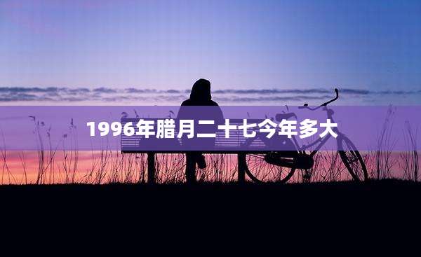 1996年腊月二十七今年多大