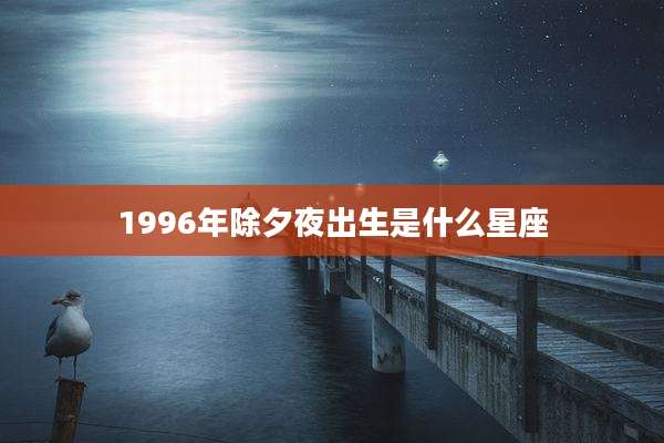 1996年除夕夜出生是什么星座