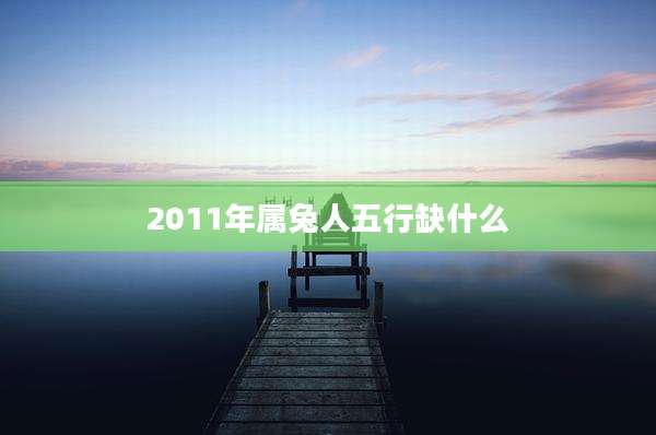 2011年属兔人五行缺什么