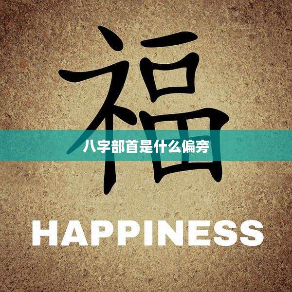 八字部首是什么偏旁