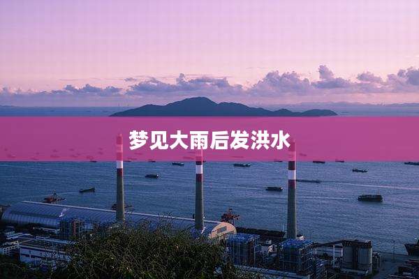 梦见大雨后发洪水