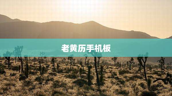 老黄历手机板