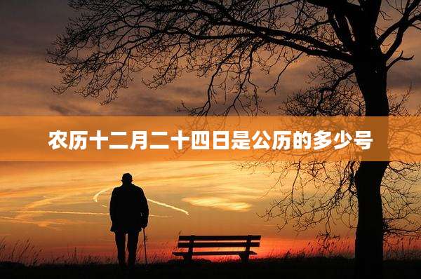 农历十二月二十四日是公历的多少号