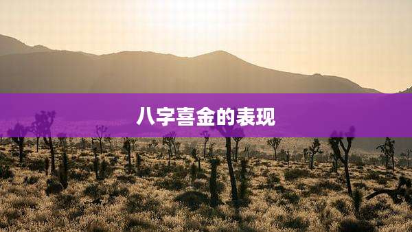 八字喜金的表现