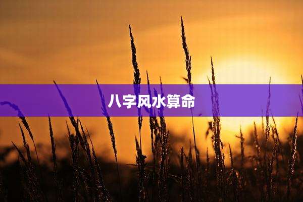 八字风水算命
