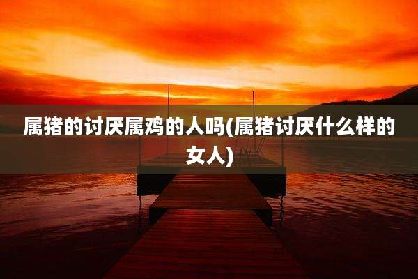 属猪的讨厌属鸡的人吗(属猪讨厌什么样的女人)
