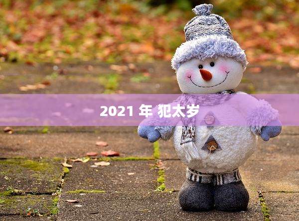 2021 年 犯太岁