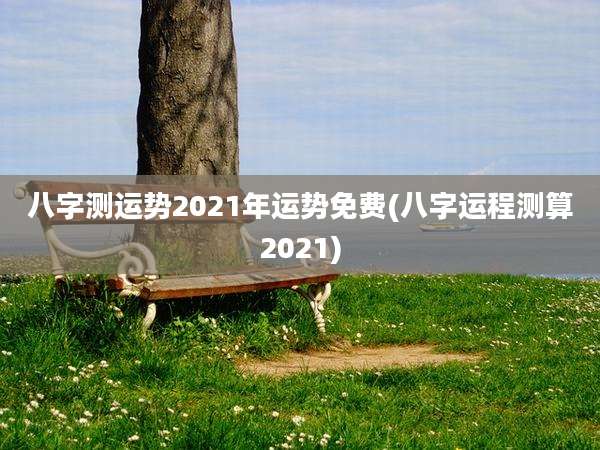 八字测运势2021年运势免费(八字运程测算2021)