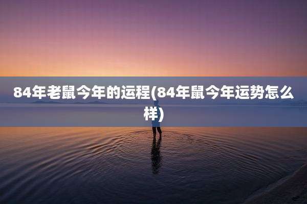 84年老鼠今年的运程(84年鼠今年运势怎么样)