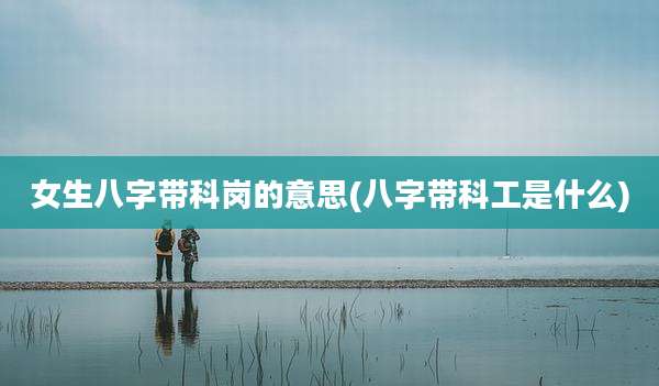 女生八字带科岗的意思(八字带科工是什么)