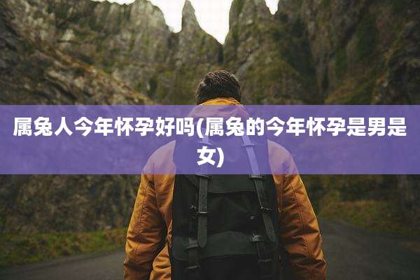 属兔人今年怀孕好吗(属兔的今年怀孕是男是女)