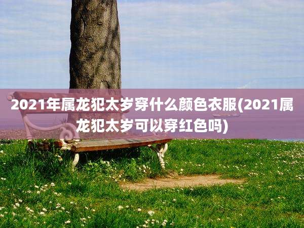 2021年属龙犯太岁穿什么颜色衣服(2021属龙犯太岁可以穿红色吗)