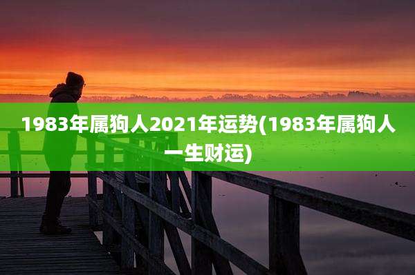 1983年属狗人2021年运势(1983年属狗人一生财运)