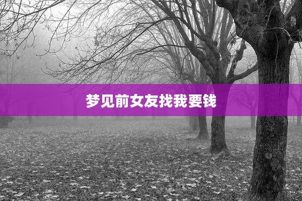 梦见前女友找我要钱