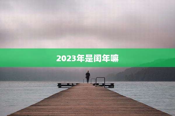 2023年是闰年嘛