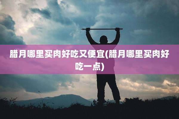 腊月哪里买肉好吃又便宜(腊月哪里买肉好吃一点)