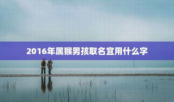 2016年属猴男孩取名宜用什么字