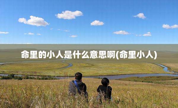 命里的小人是什么意思啊(命里小人)
