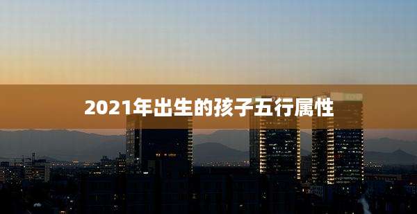 2021年出生的孩子五行属性